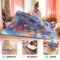 QUOKKA Baby Play Mat for Floor - Ocean ABC Rug for Kids Toddlers Infants - Extra Thick Large Padded Non-Slip Nursery Rug for Babies Crawling and Playing - Foldable Care Mat for Girls and Boys Playroom